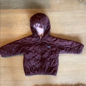 Patagonia reversible pink/purple hoodie 2T